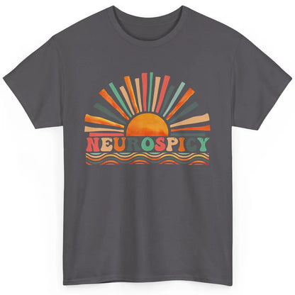 Retro Neurospicy Funny ADHD Neurodiversity Autism Awareness Classic Unisex T-Shirt