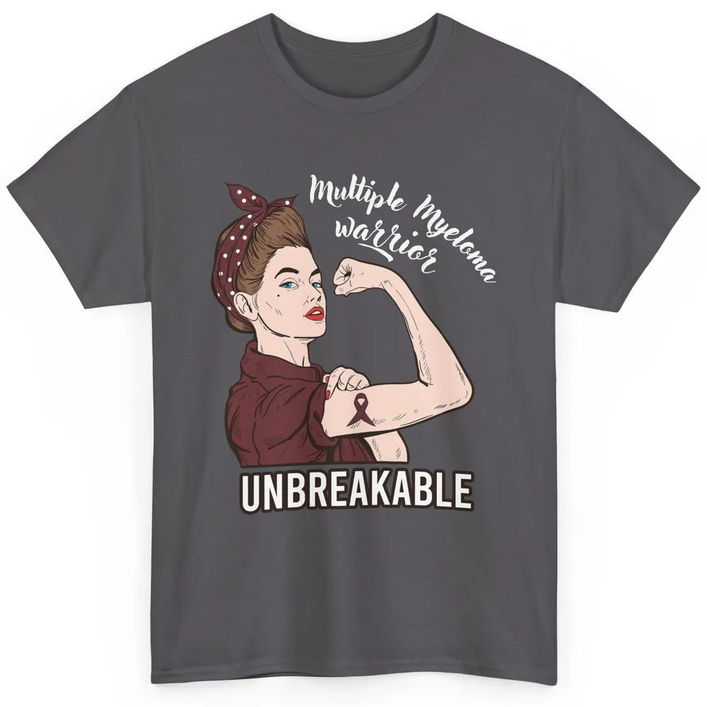 Multiple Myeloma Warrior Unbreakable Myeloma Cancer Survivor Classic Unisex T-Shirt