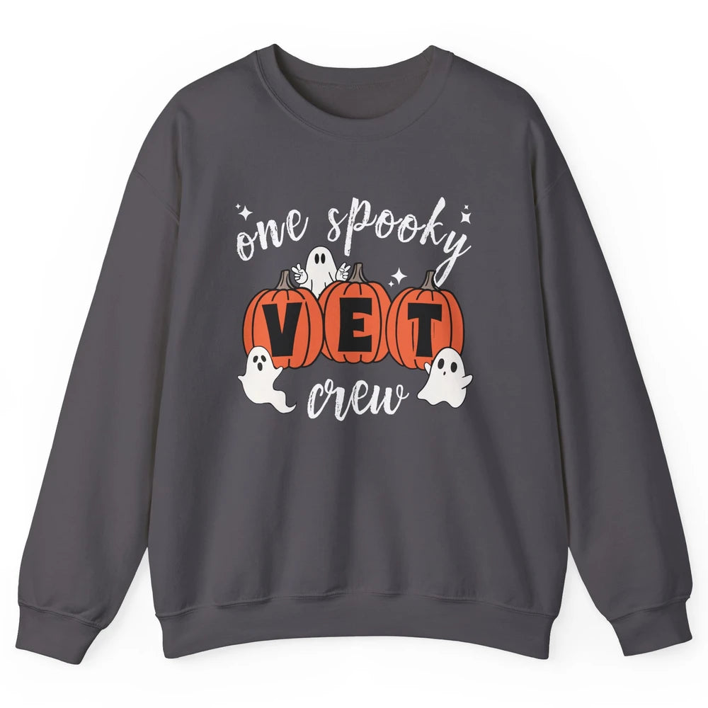 One Spooky Veterinarian Vet Squad Halloween Vet Tech Nurse Unisex Crewneck Sweatshirt
