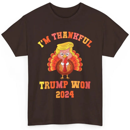 Funny Donald Trump Make Thanksgiving Great Again Thankful Trump Won Republican Classic Unisex T-Shirt