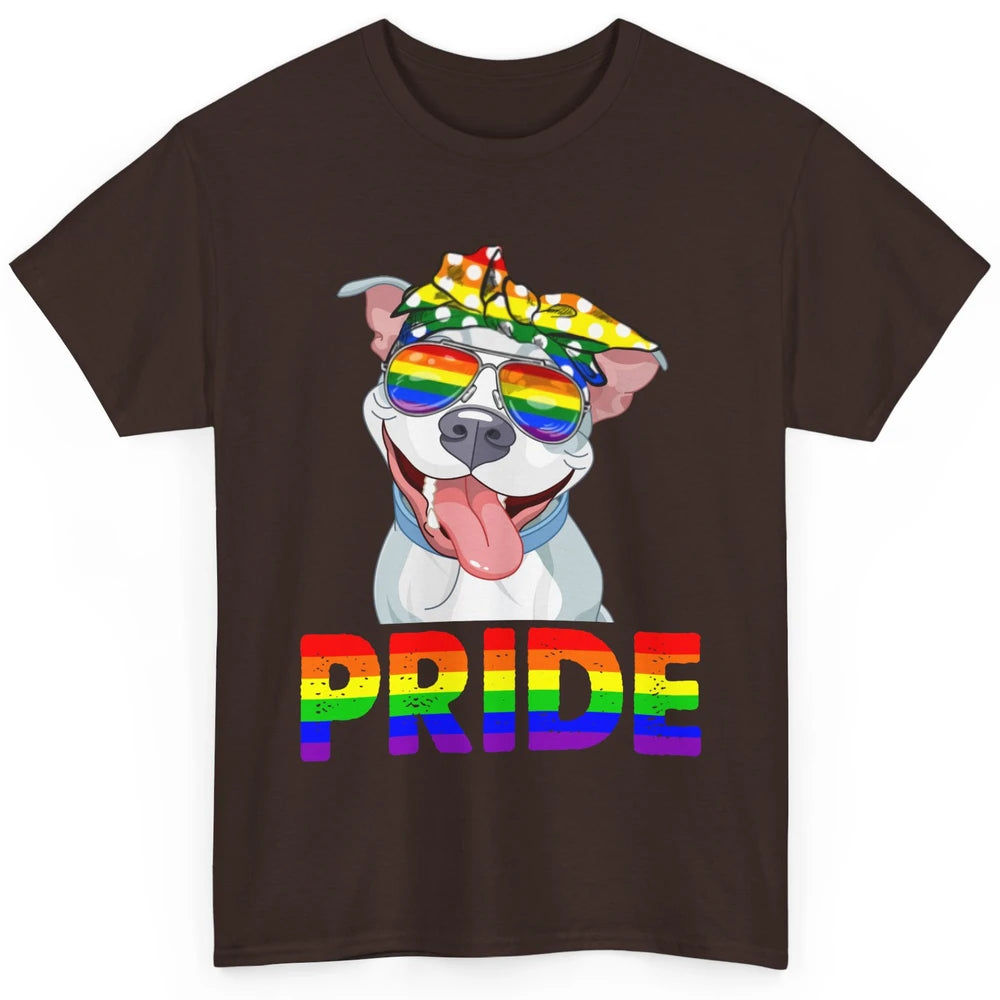 Pitbull Pride Dog Mom LGBT Gay Pride Month Classic Unisex T-Shirt