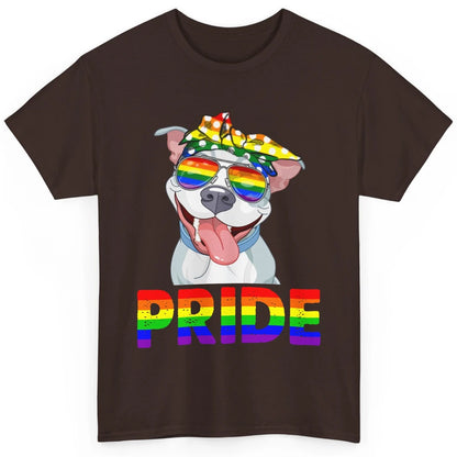 Pitbull Pride Dog Mom LGBT Gay Pride Month Classic Unisex T-Shirt