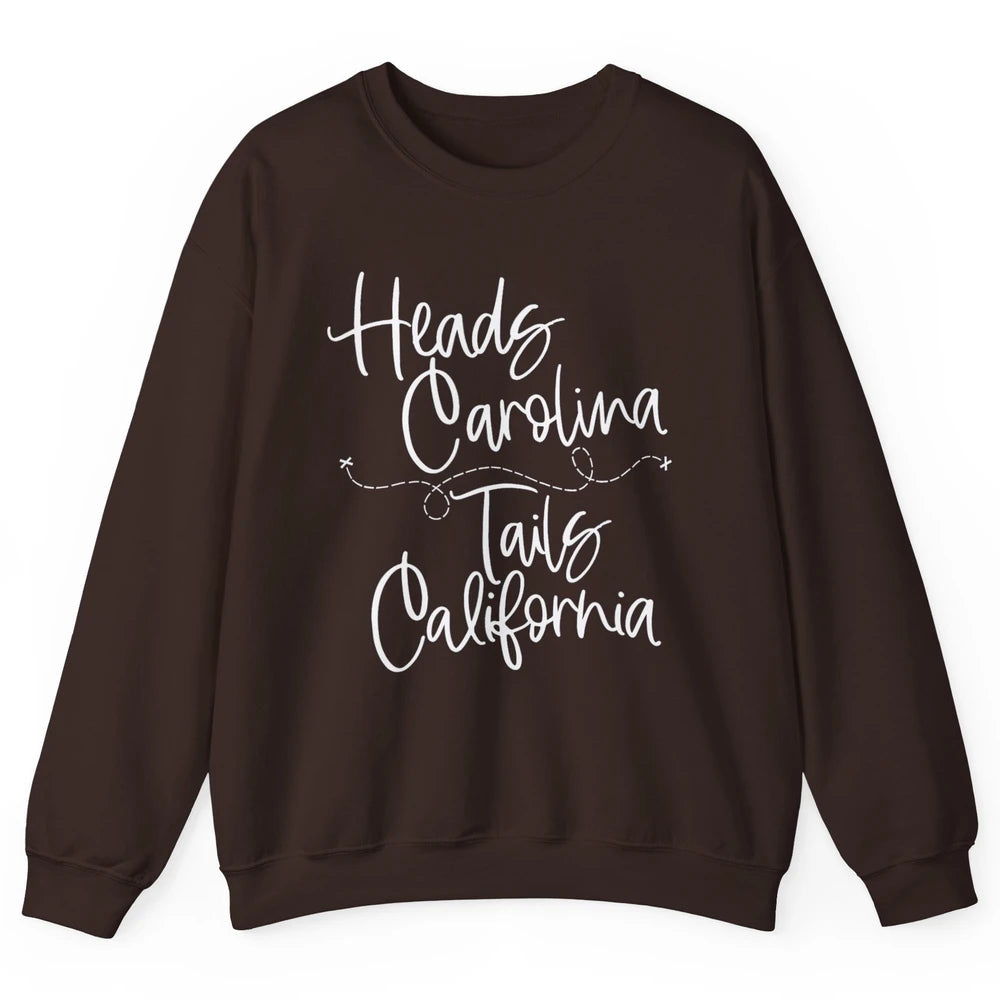 Retro 90s Heads Carolina Tail California Beach Summer Travel Unisex Crewneck Sweatshirt