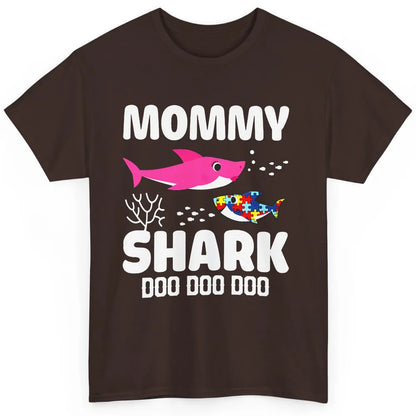 Mommy Shark Autism Shark Puzzle Autism Mom Autism Awareness Classic Unisex T-Shirt