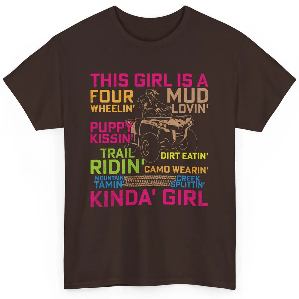 Retro Mud Quad Princess UTV ATV Rider 4 Wheel SXS Offroad Classic Unisex T-Shirt