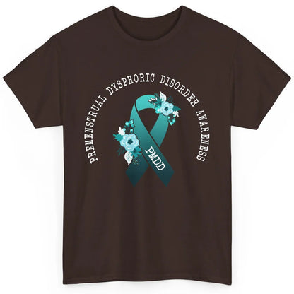 Premenstrual Dysphoric Disorder PMDD Awareness Ribbon Classic Unisex T-Shirt