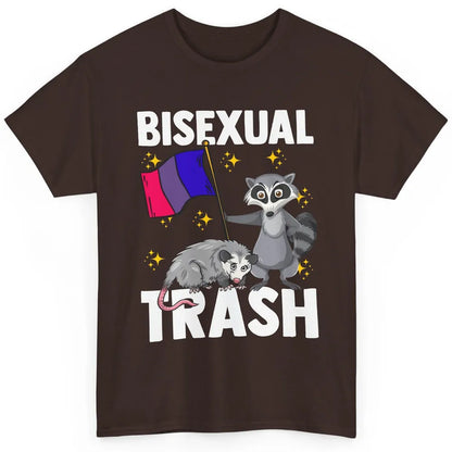 Raccoon LGBT Bisexual Trash Funny Flag Pride Animal Lovers Classic Unisex T-Shirt