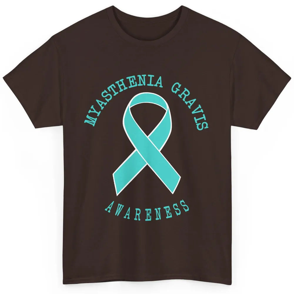 Myasthenia Gravis Awareness Ribbon Neuromuscular Disease Classic Unisex T-Shirt