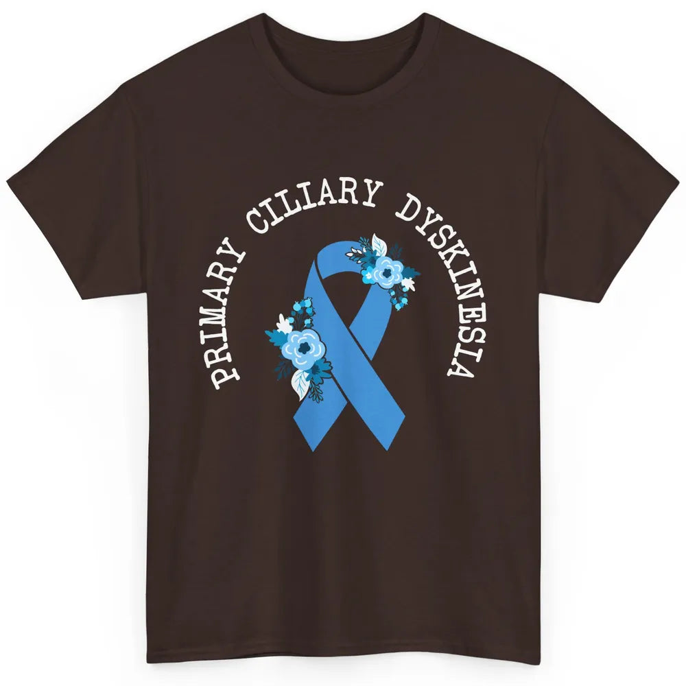 Primary Ciliary Dyskinesia Blue Ribbon Respiratory Diseases Classic Unisex T-Shirt
