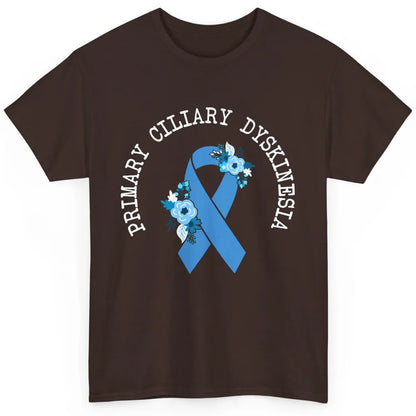Primary Ciliary Dyskinesia Blue Ribbon Respiratory Diseases Classic Unisex T-Shirt