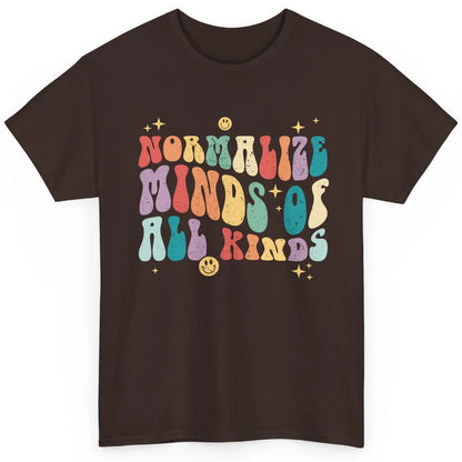 Retro Autism Normalize Minds Of All Kinds Neurodiversity Classic Unisex T-Shirt