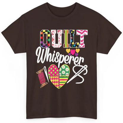 Retro Quilt Whisperer Quilting Life Sewing Life Quilt Lovers Classic Unisex T-Shirt