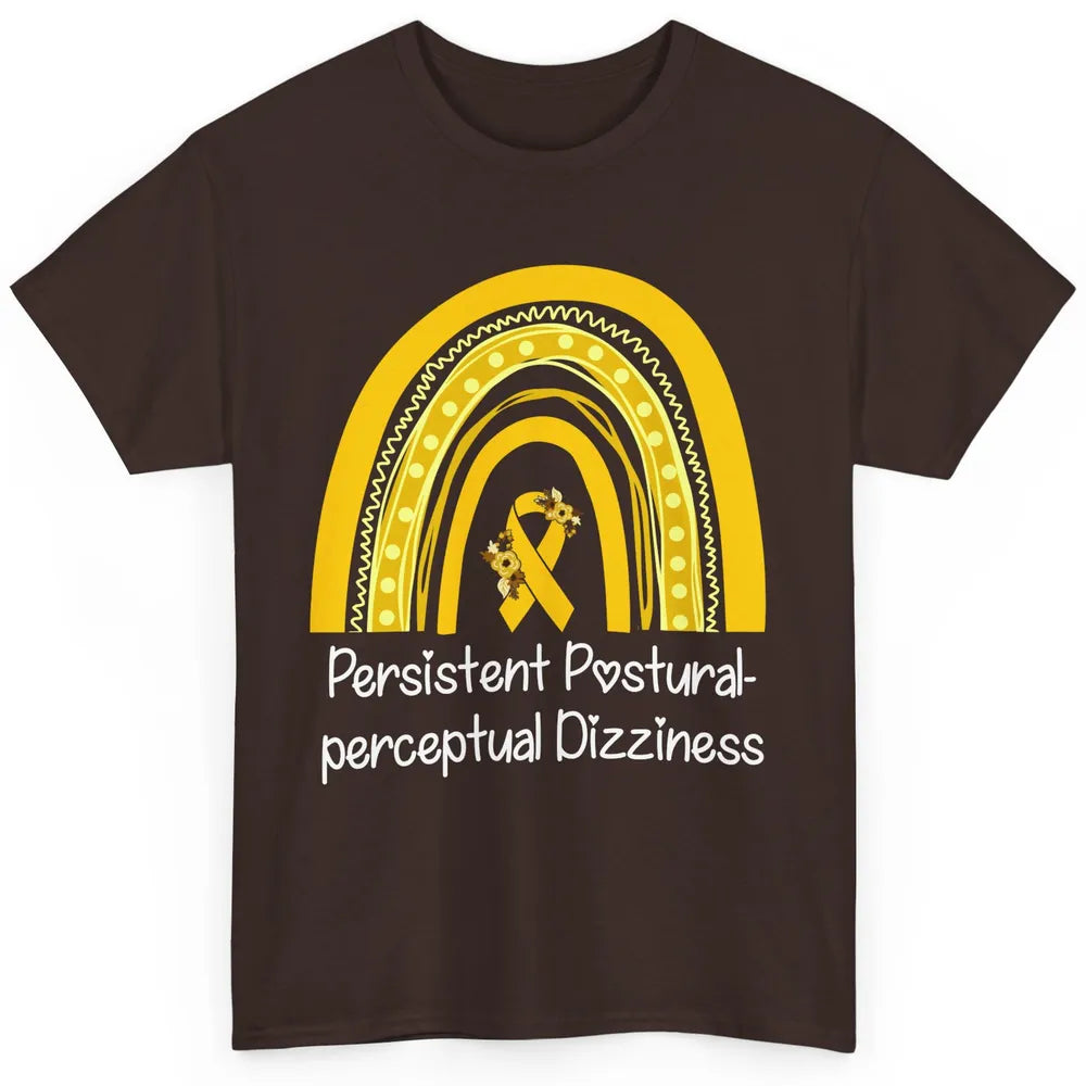 Persistent Postural-perceptual Dizziness PPPD Yellow Rainbow Classic Unisex T-Shirt