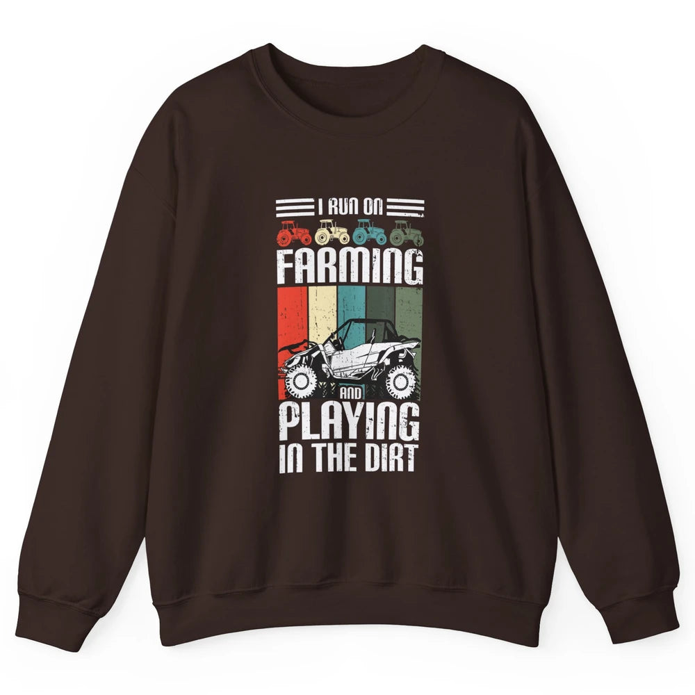 Retro Play In Dirt UTV Mud Riding Dirty SXS Rider Offroad Unisex Crewneck Sweatshirt