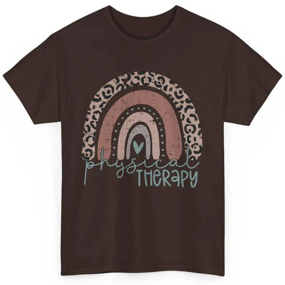 Retro Physical Therapy Rainbow Physical Therapist PT Leopard Classic Unisex T-Shirt
