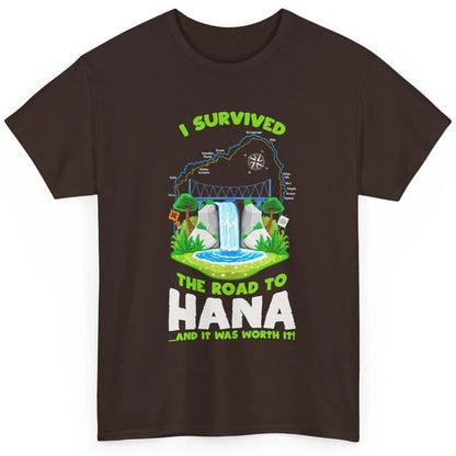 I Survived Road To Hana Maui Island Hawaiian Beach Summer Classic Unisex T-Shirt
