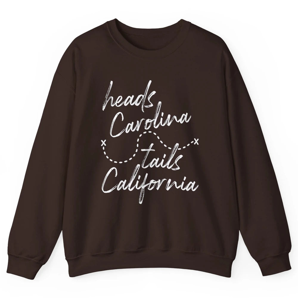 Retro 90s Heads Carolina Tail California Beach Summer Travel Unisex Crewneck Sweatshirt