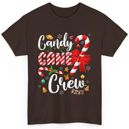 Merry Christmas Sweet Candy Cane Crew Xmas Tree Lights Santa Classic Unisex T-Shirt