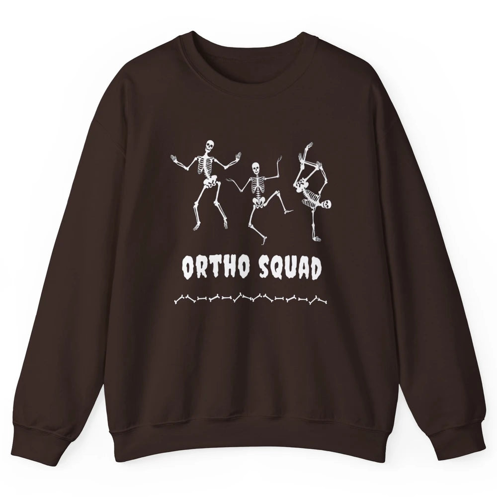 Ortho Nurse Squad Skeleton Orthopedic Nursing Appreciation Unisex Crewneck Sweatshirt