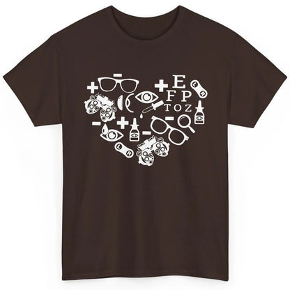 Optometrist Symbols Heart Optician Sight Squad Optometry Classic Unisex T-Shirt