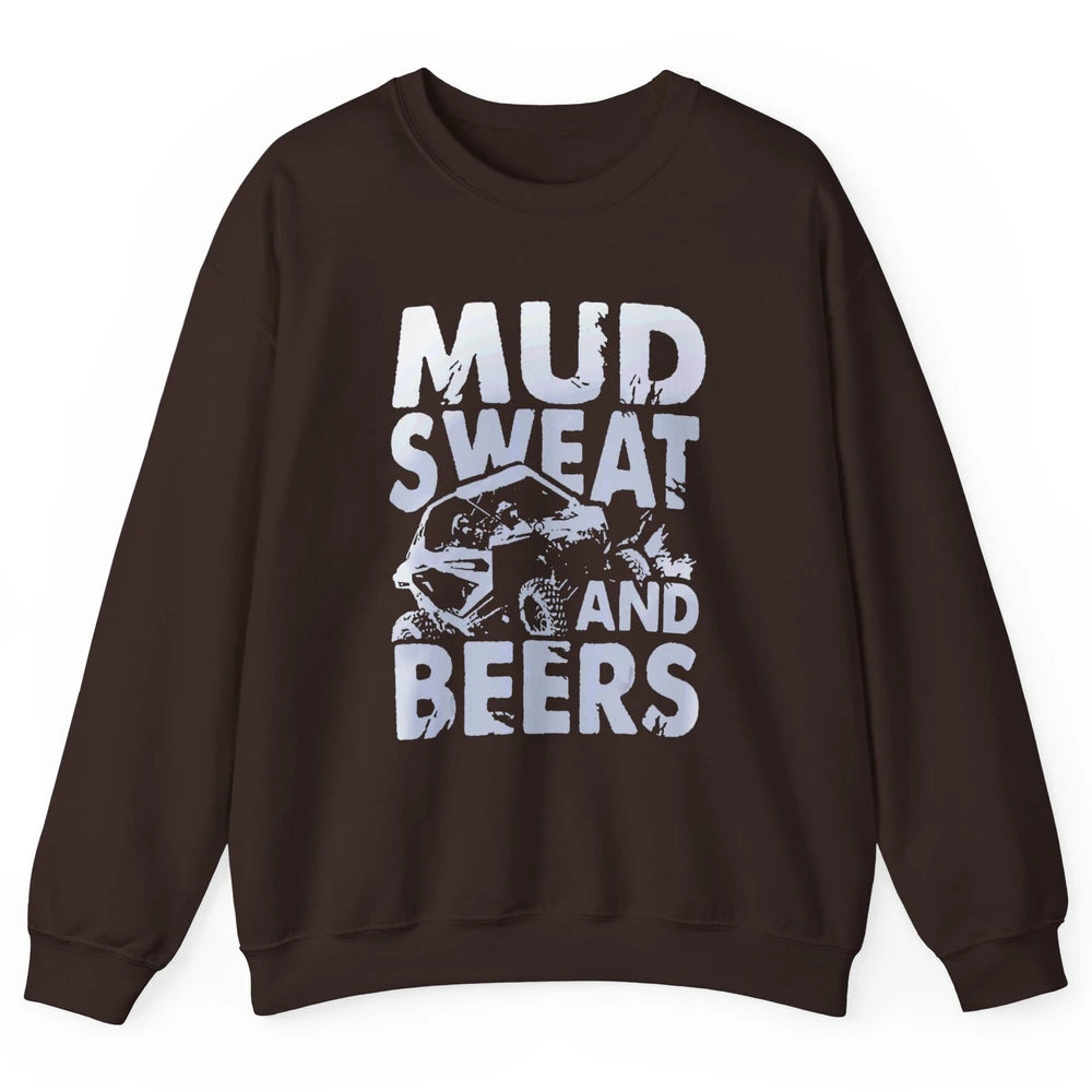 Mud Sweat And Beer Racing Rider UTV Retro ATV SXS Offroad Unisex Crewneck Sweatshirt