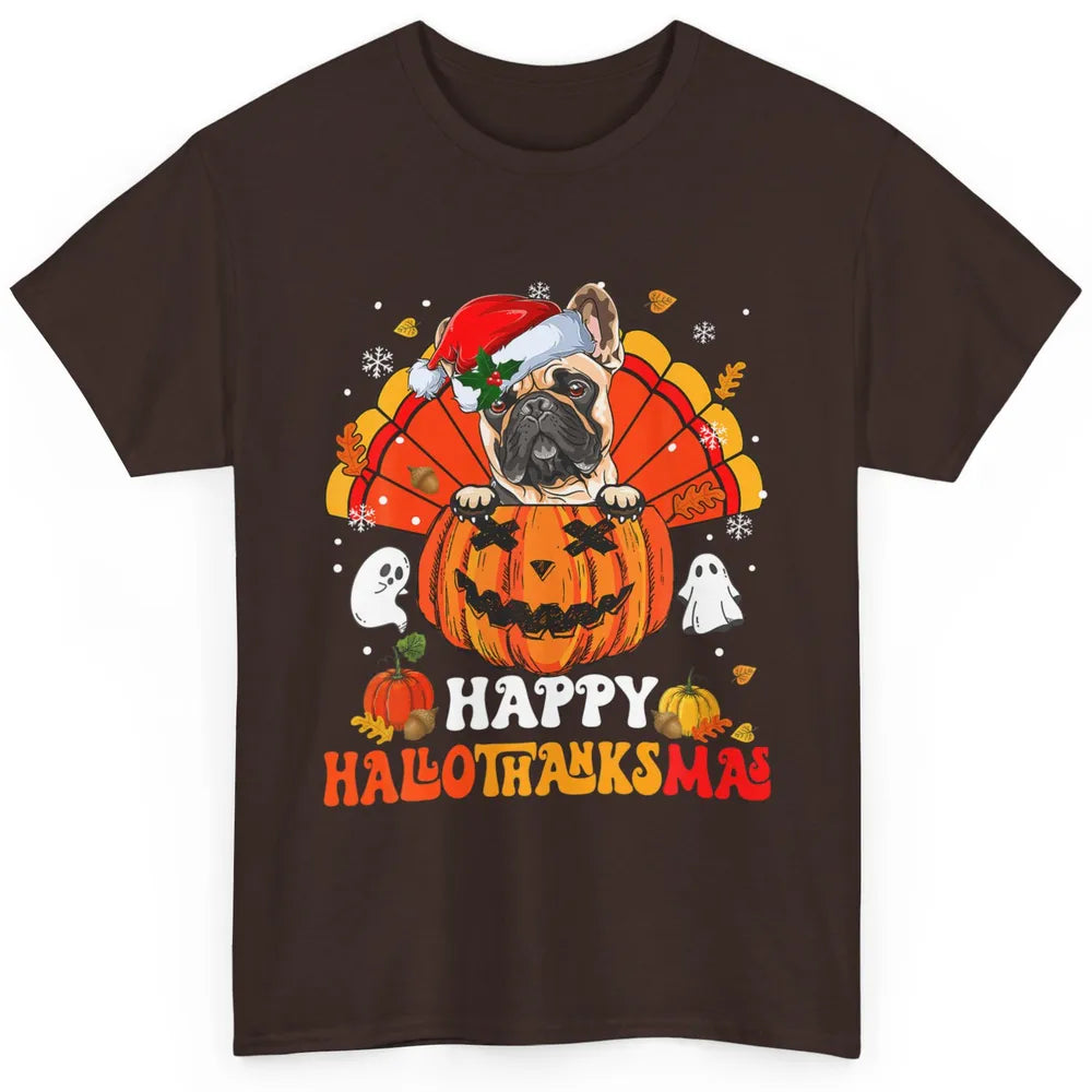 Mummy French Bulldog Dog Witch Happy Halloween Spooky Season Classic Unisex T-Shirt