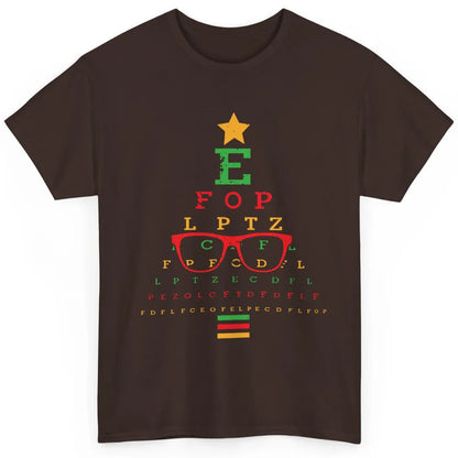 Optician Christmas Funny Xmas Tree Eyeglasses Optometrist Classic Unisex T-Shirt