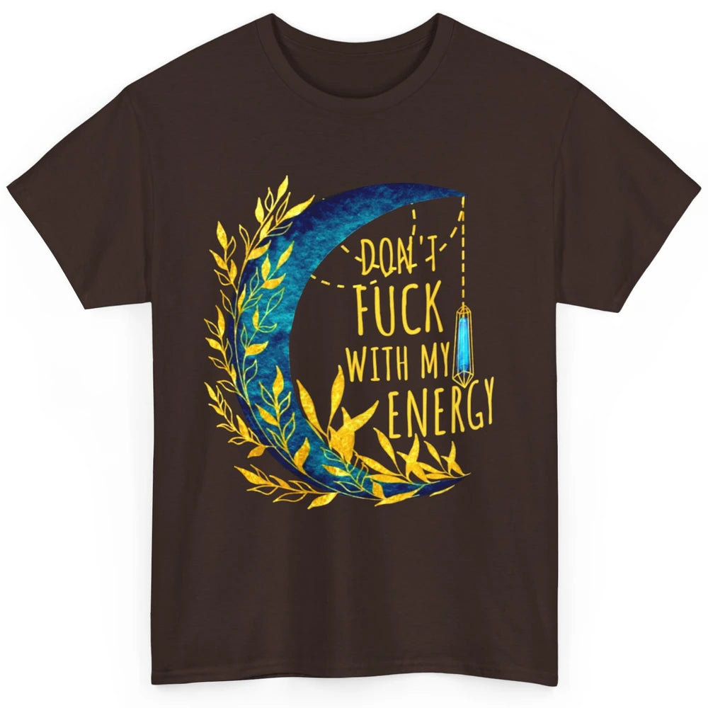 Retro Moon Witchy Don't Mess With My Energy Halloween Witch Classic Unisex T-Shirt