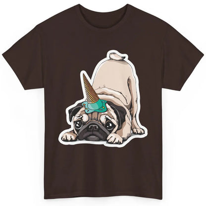 Puppy Pugs Funny Unicorn Pug Dog Lovers Gift Cute Pug Dog Classic Unisex T-Shirt