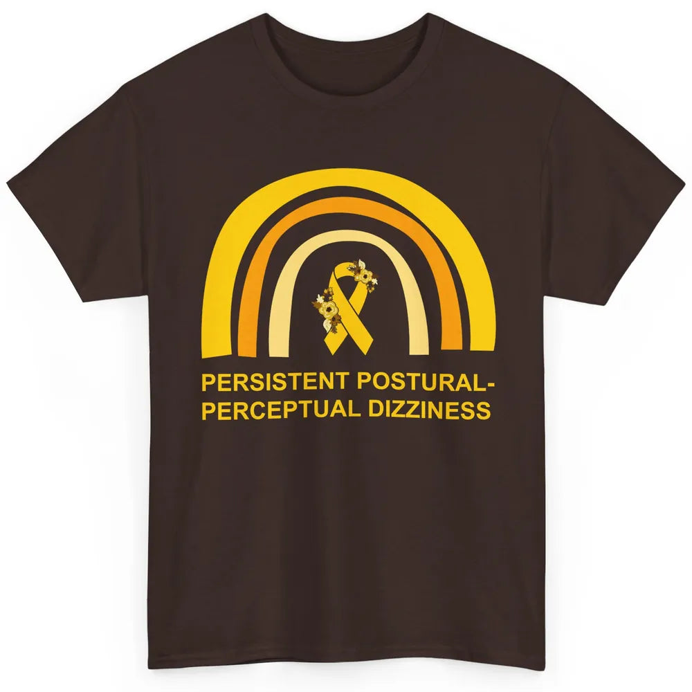 Persistent Postural-perceptual Dizziness PPPD Yellow Rainbow Classic Unisex T-Shirt