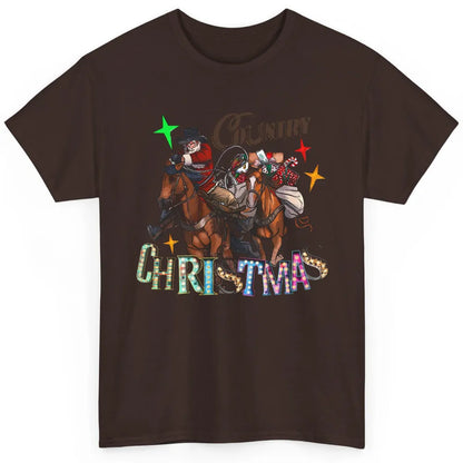 Santa Claus Country Christmas Y'all Western Country Cowboy Classic Unisex T-Shirt
