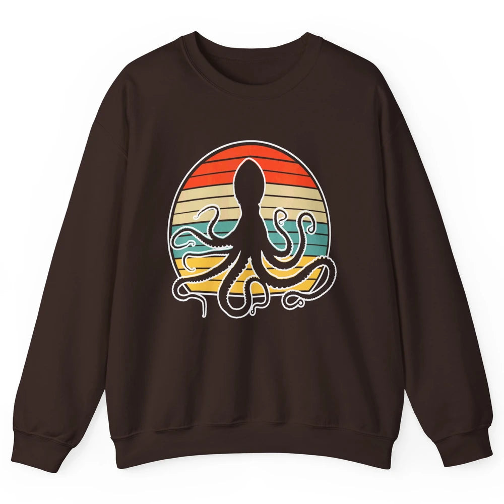 Retro Octopus Kraken Ocean Sea Creature Pirate Vintage Humor Unisex Crewneck Sweatshirt