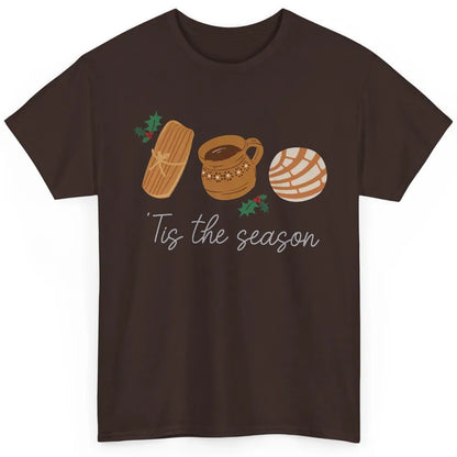 Mexican Christmas Feliz Navidad Concha Tamale Sweet Bread Classic Unisex T-Shirt