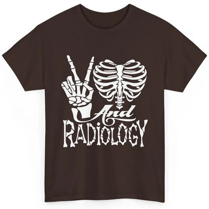 Peace Love X-Ray Radiology Tech Radiologist X-Ray Tech Life Classic Unisex T-Shirt