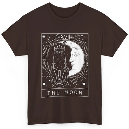 Retro Halloween Gothic Cat The Moon Tarot Card Witchcraft Classic Unisex T-Shirt