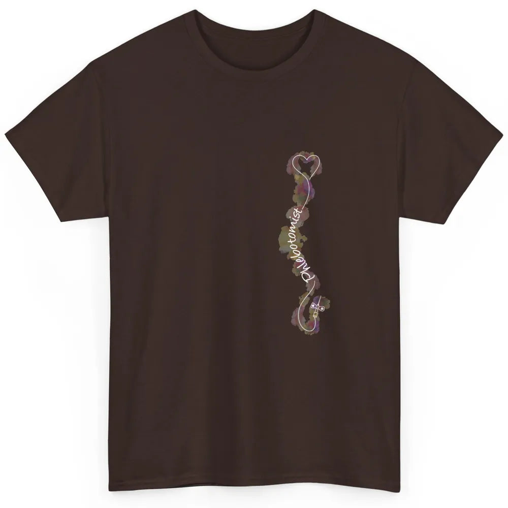 Minimalist Phlebotomist Heart Vein Nurse Phlebotomy Women Classic Unisex T-Shirt