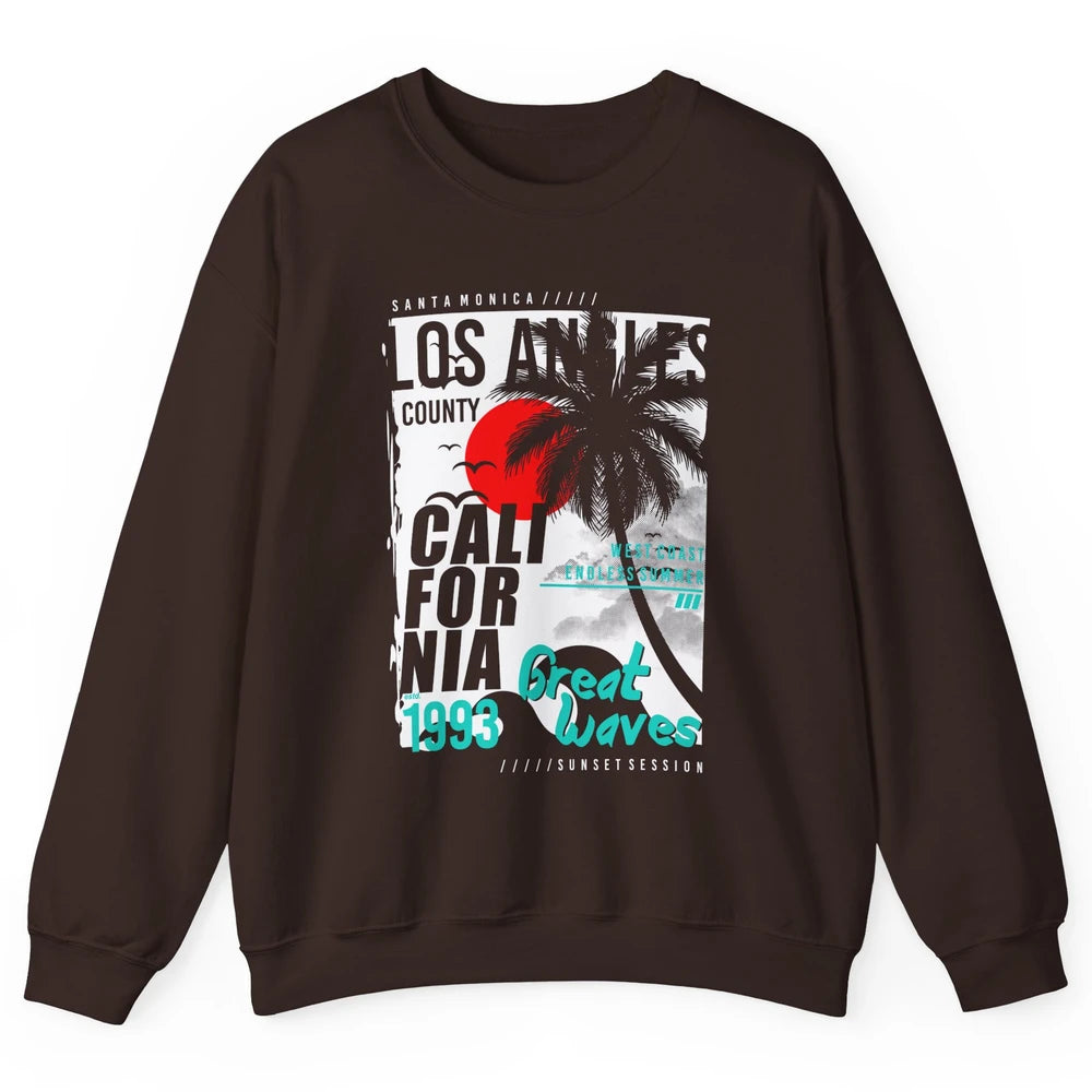 Retro Los Angeles California West Coast Endless Summer 1993 Unisex Crewneck Sweatshirt