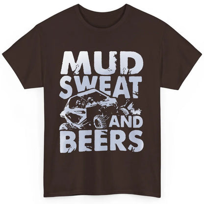 Retro Mud Sweat And Beers UTV ATV Rider 4 Wheel SXS Offroad Classic Unisex T-Shirt