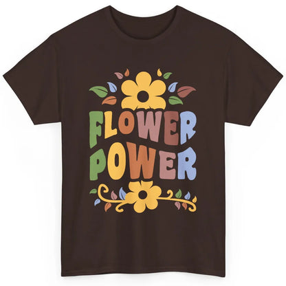 Retro 60s Groovy Flower Power 1960s Hippie Floral Positive Classic Unisex T-Shirt