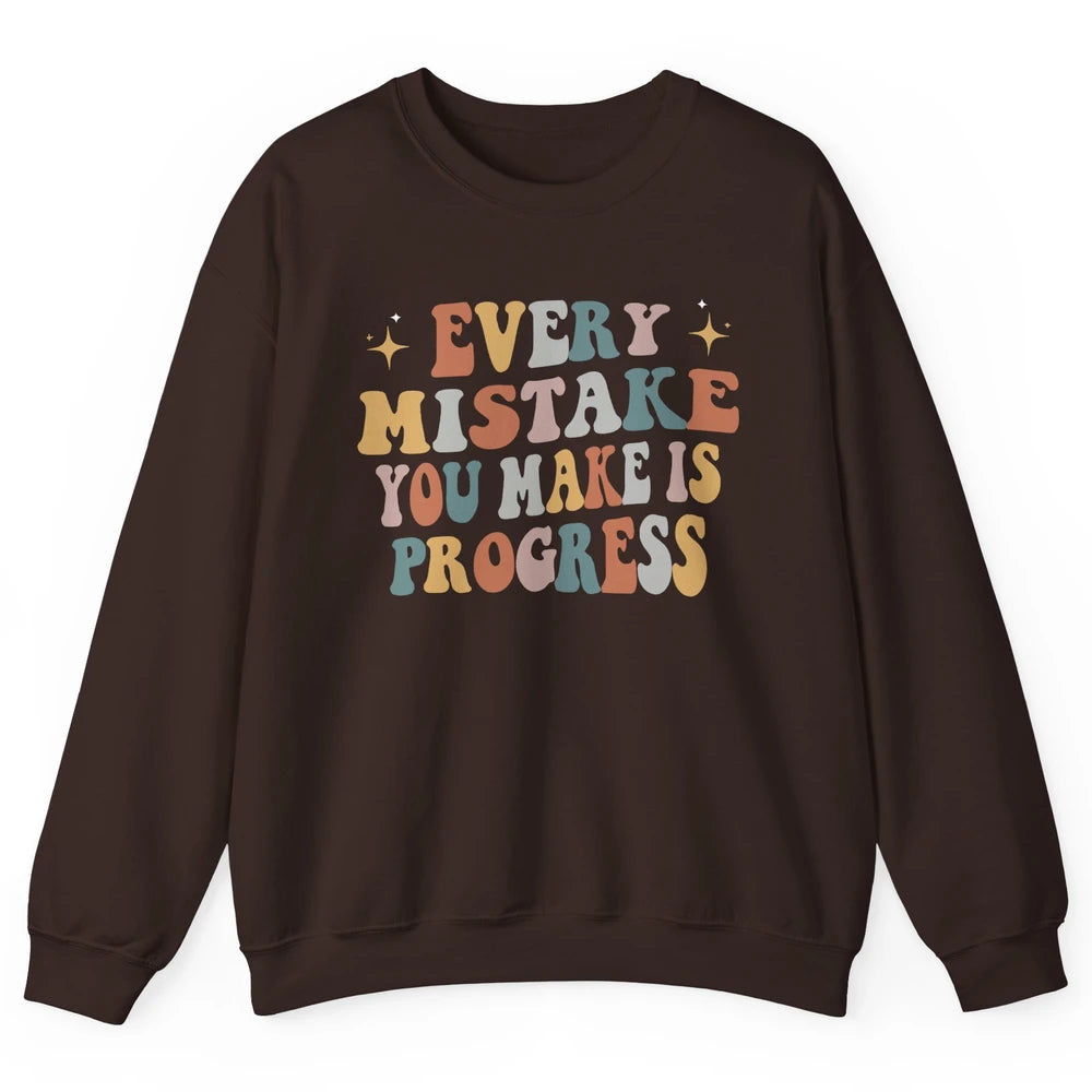 Personal Growth Mindset Therapist Mental Health Retro Boho Unisex Crewneck Sweatshirt
