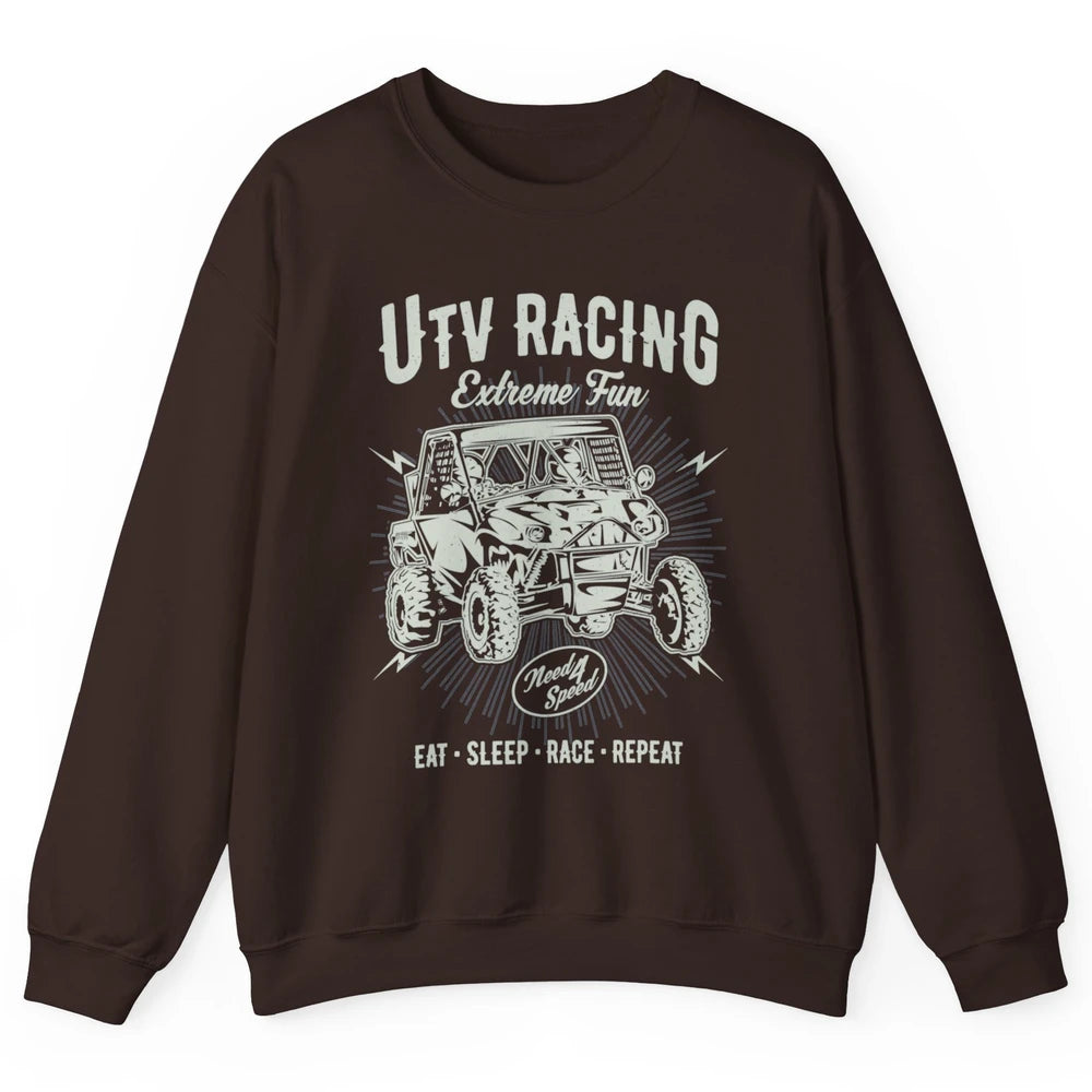 Retro Fun UTV Racing Limit Mud Riding Dirt SXS Rider Offroad Unisex Crewneck Sweatshirt