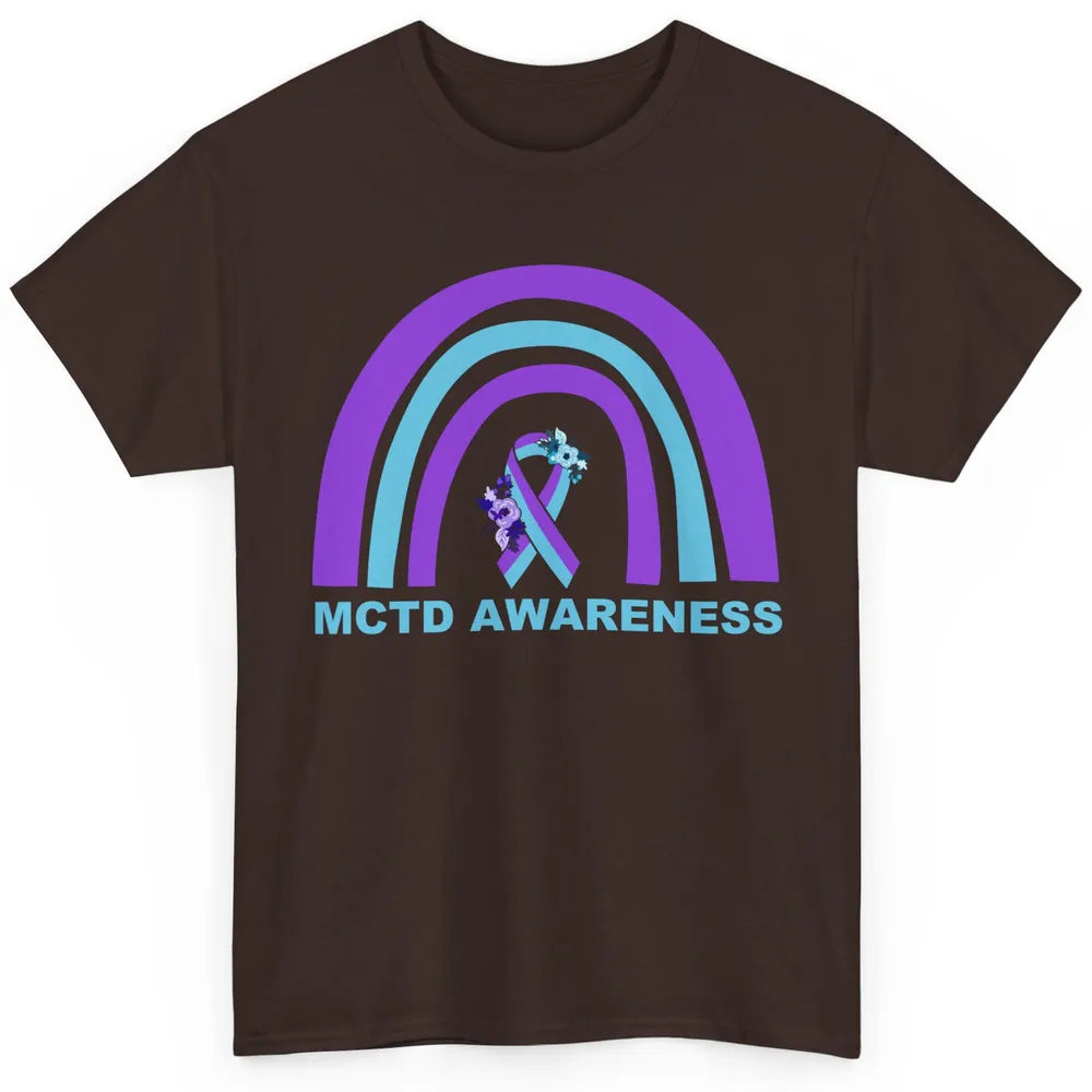Mixed Connective Tissue Disease Awareness MCTD Floral Ribbon Classic Unisex T-Shirt