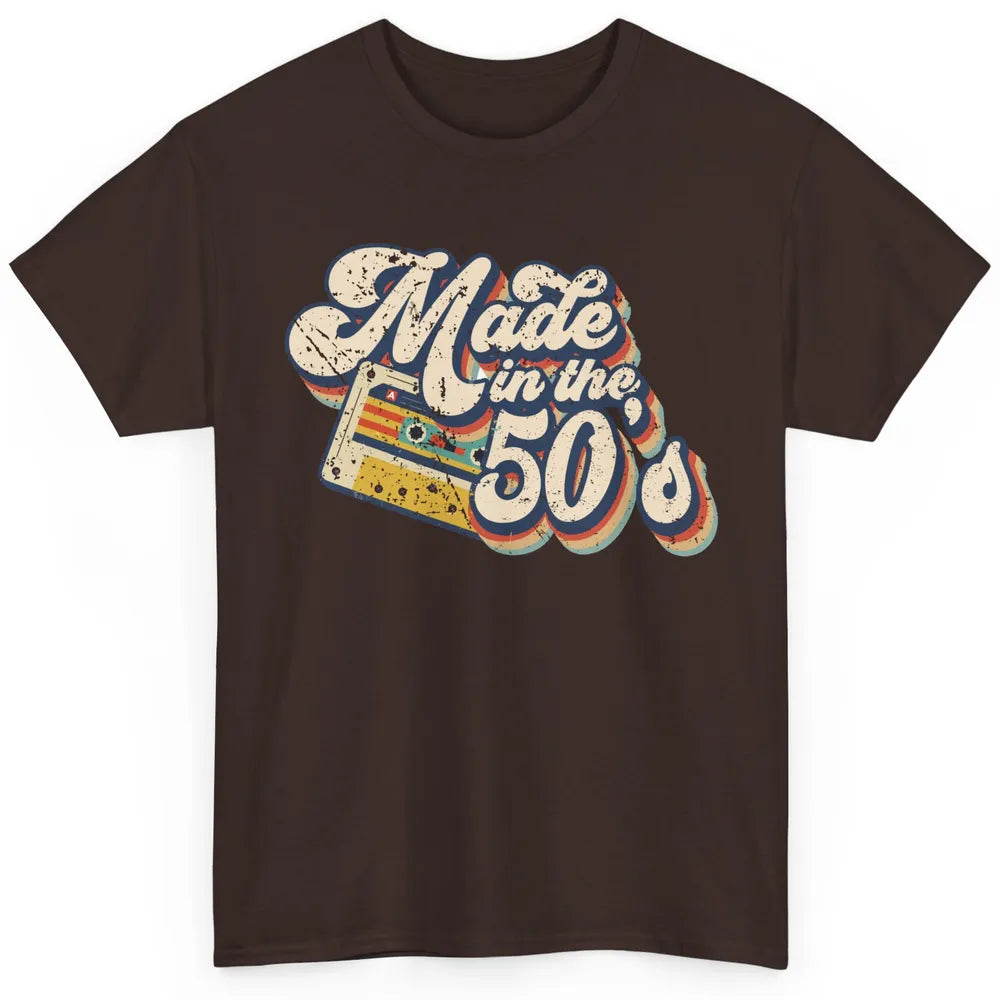 Retro Cassette Made In The 50's 1950s Born Birthday Day Gift Classic Unisex T-Shirt