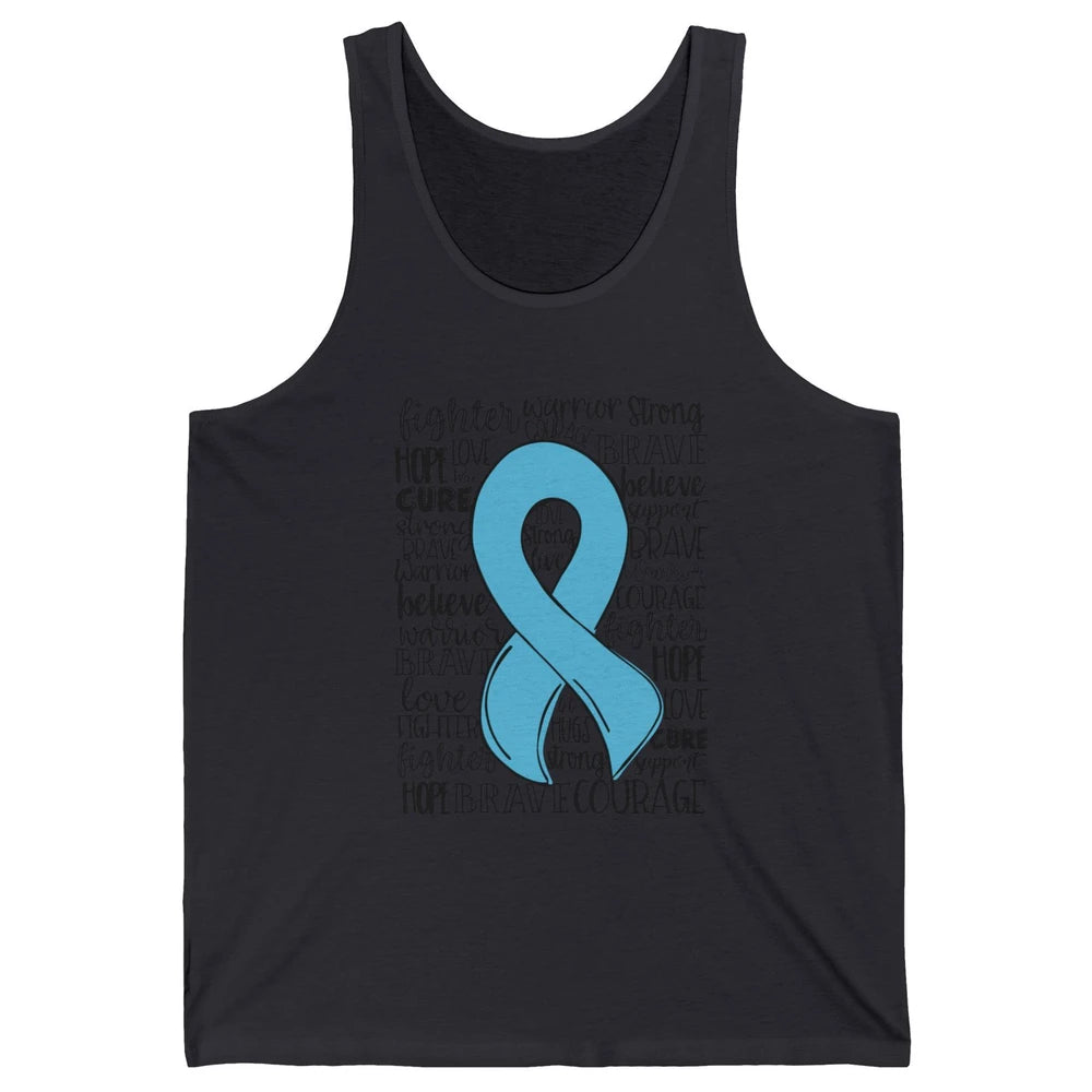 POTS Postural Orthostatic Tachycardia Ribbon Hope Love Cure Unisex Jersey Tank