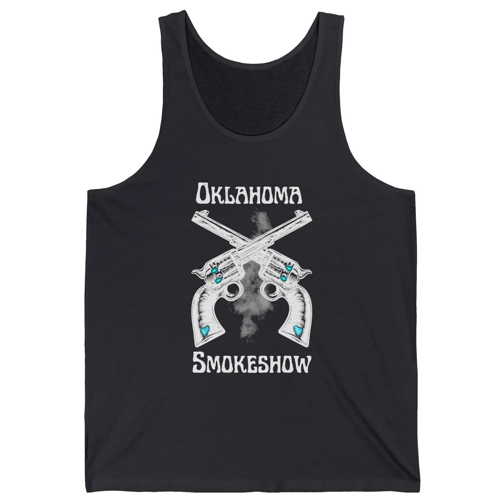 Retro Cowgirl Oklahoma Smokeshow Western Country Small Town Unisex Jersey Tank