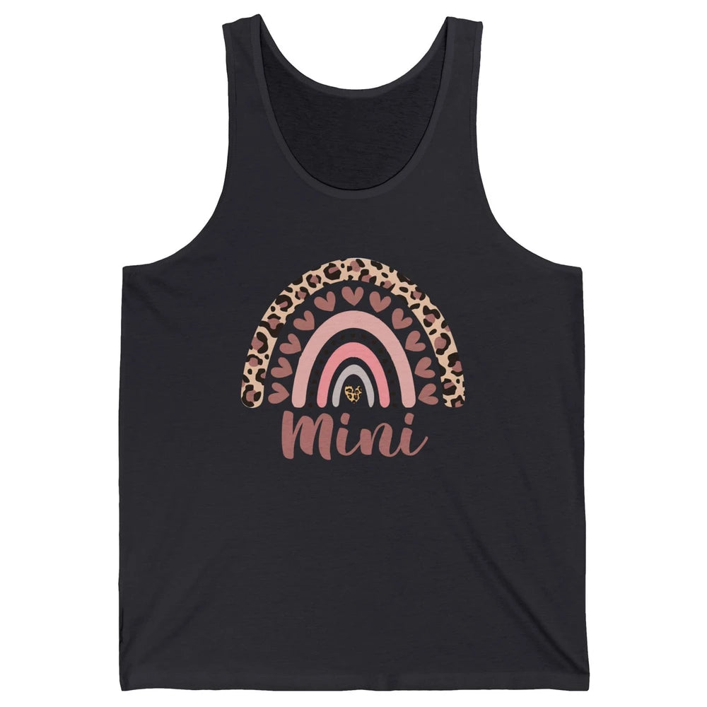Mini Leopard Rainbow Cheetah Love Mama Valentines Day Unisex Jersey Tank