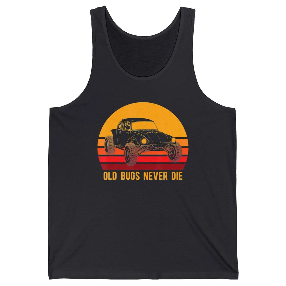 Old Bugs Never Die Retro 70s Mud Rider UTV ATV SXS Offroad Unisex Jersey Tank