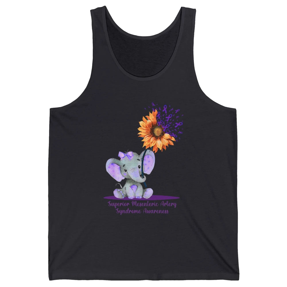 Superior Mesenteric Artery Syndrome Baby Elephant Sunflower Unisex Jersey Tank