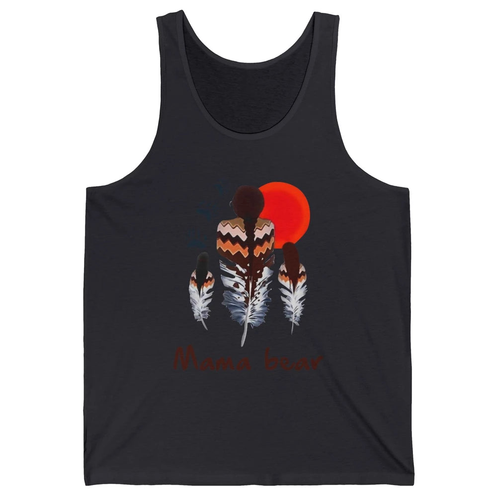 Native Americans Mama Bear Mother and Daughter Tribal Unisex Jersey Tank
