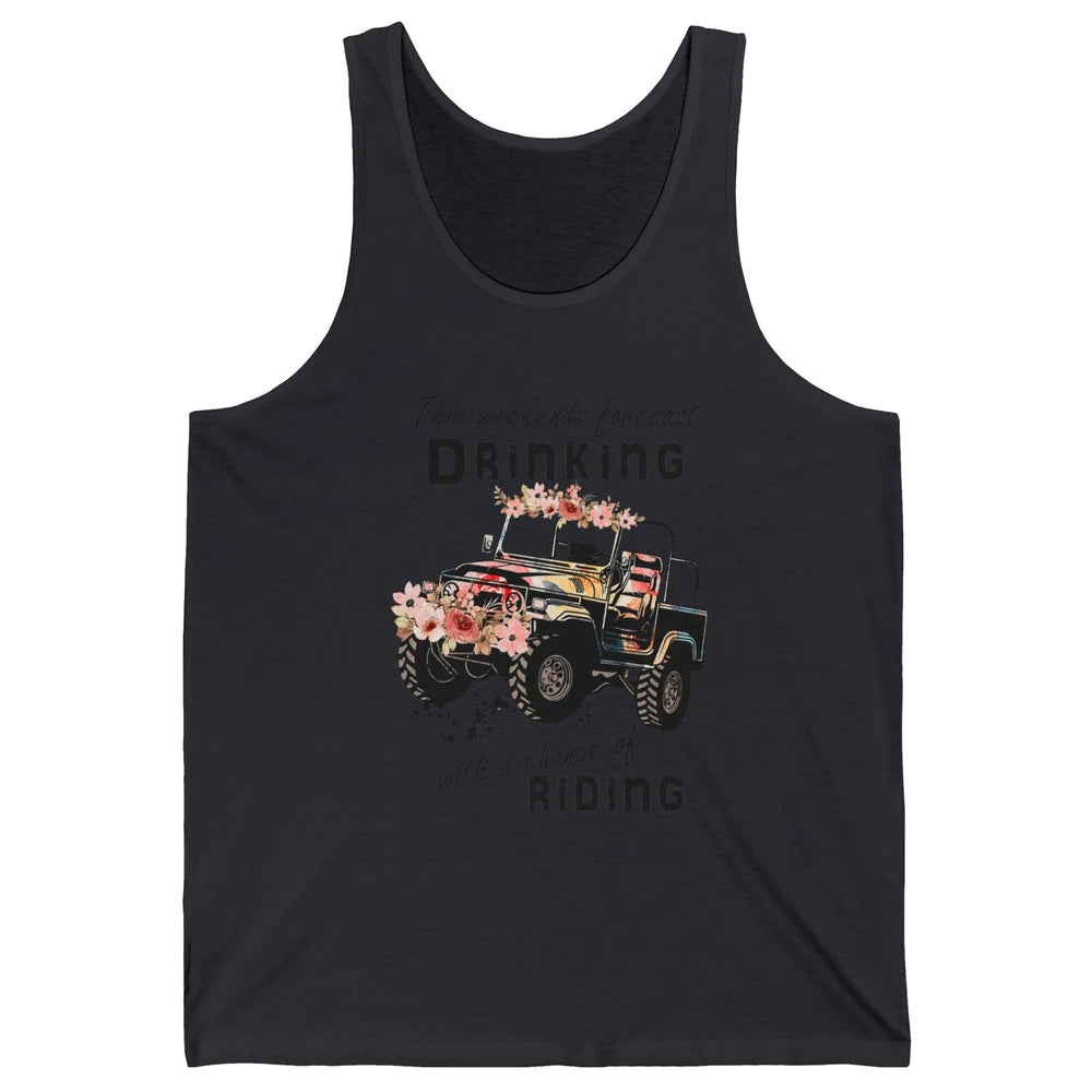 Drinking With Chance Riding Truck Mud UTV ATV SXS Offroad Unisex Jersey Tank